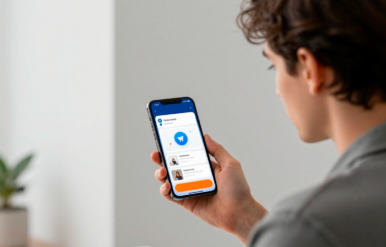 telegram 1 alt="Разработка интернет-магазина в Telegram — молодой специалист использует мессенджер для онлайн-продаж, чат-боты и мобильная коммерция для бизнеса в Казани"